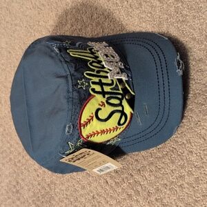 Softball Mom Distressed Hat NWT